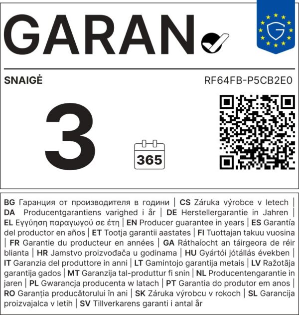 Refrigerator Snaige RF64FB-P5CB2E0 - Image 4